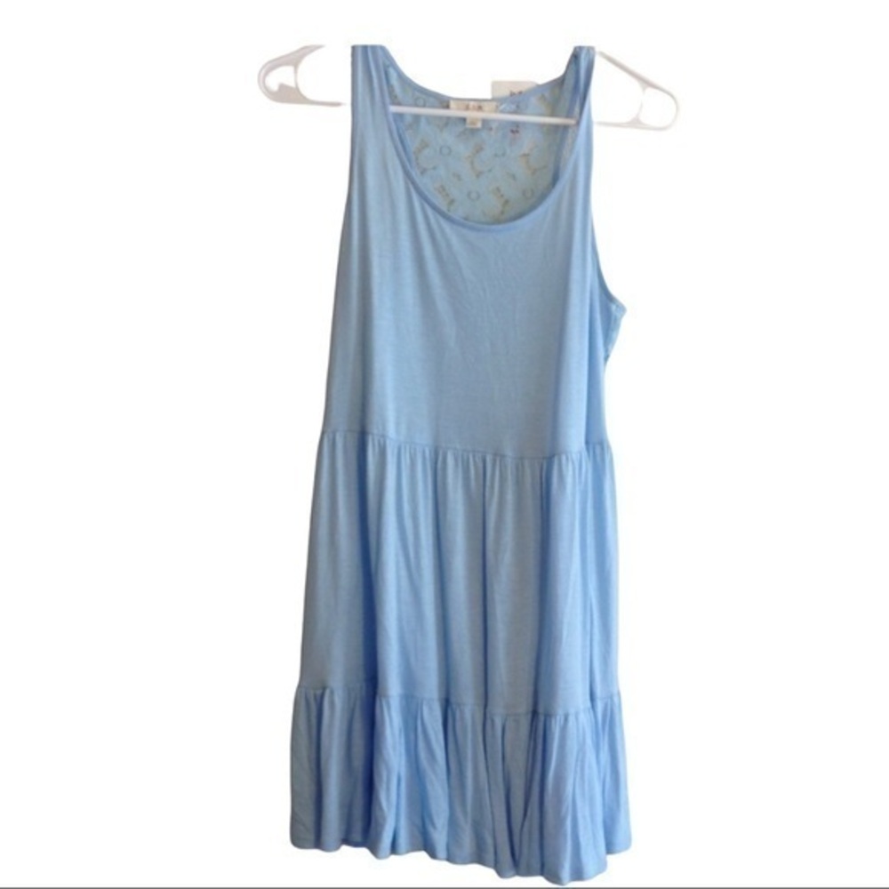 NWT Baby blue sundress with back lace bodice Sz S